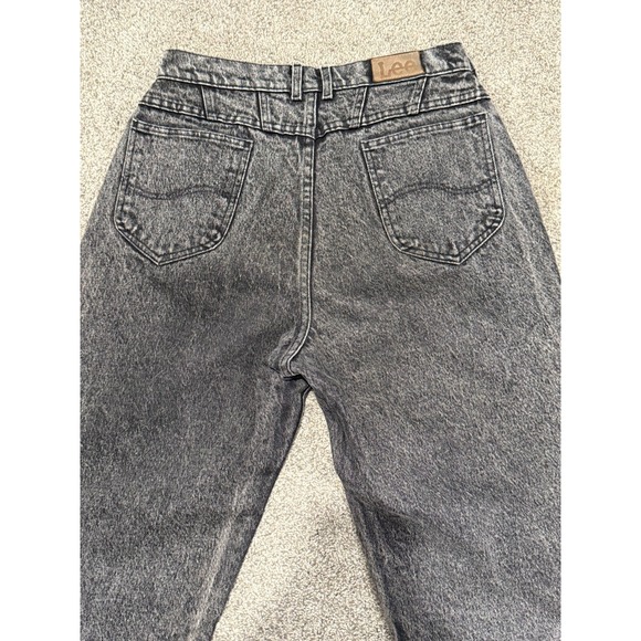 Lee Jeans Women's 14 Medium Gray‎ Denim Stone Wash Cotton Straight Leg 5-Pockets - Picture 11 of 12
